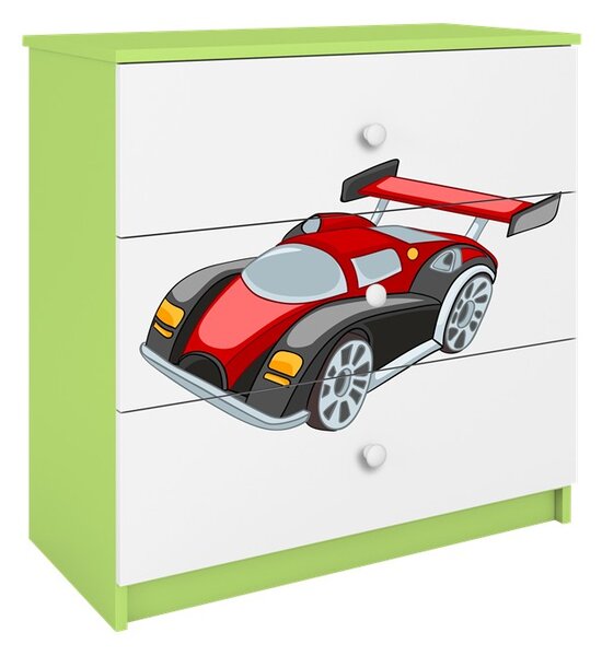 Kocot kids Komoda Babydreams 80 cm auto zelená