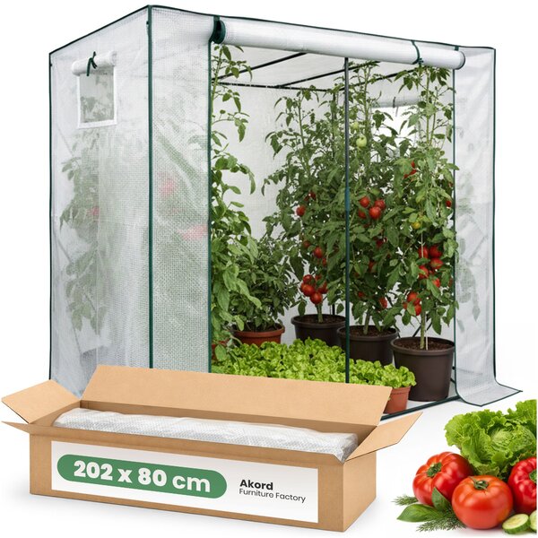 NovýNábytok.sk Fóliovník Veggie 2 (biela). Akcia -16%. Vlastná spoľahlivá doprava až k Vám domov. 1152383
