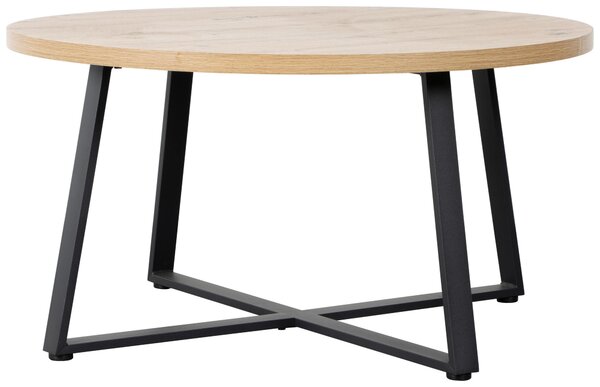 KONFERENČNÝ STOLÍK, čierna, dub artisan, kov, kompozitné drevo, 80/80/42 cm Boxxx - Stolíky do obývačky, Online Only