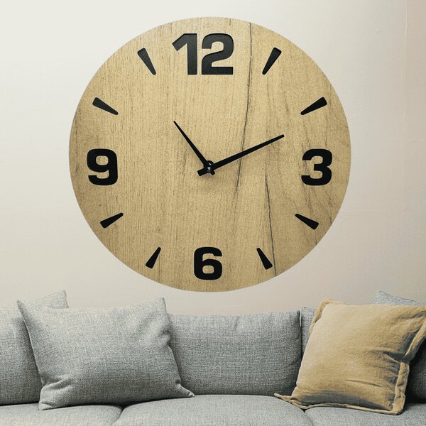 KMDESING | Drevené nástenné hodiny - Linea Wood