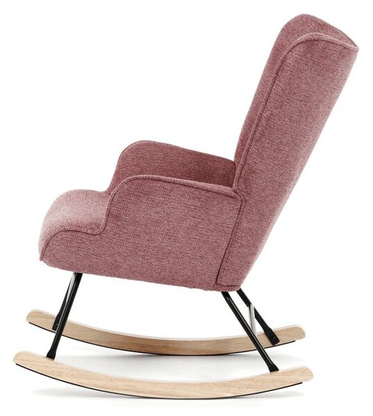 Autronic, AK-373 PINK2, Moderné hojdacie kreslo v elegantnom ružovom prevedení