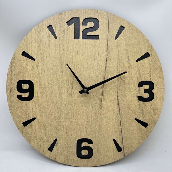 KMDESING | Drevené nástenné hodiny - Linea Wood