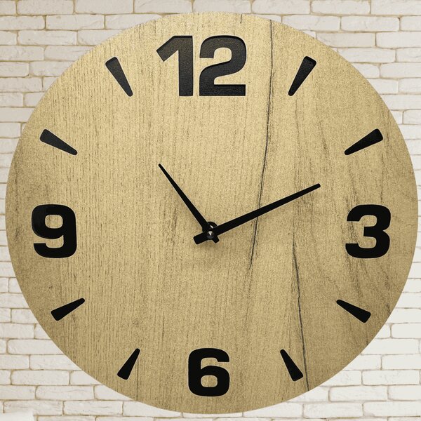 KMDESING | Drevené nástenné hodiny - Linea Wood
