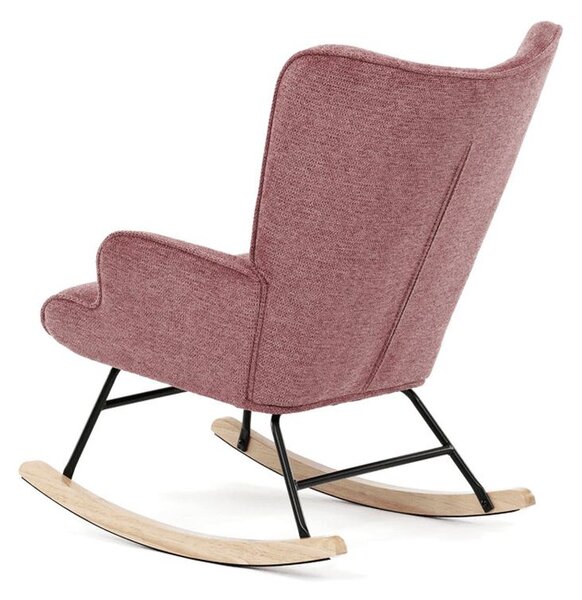 Autronic, AK-373 PINK2, Moderné hojdacie kreslo v elegantnom ružovom prevedení