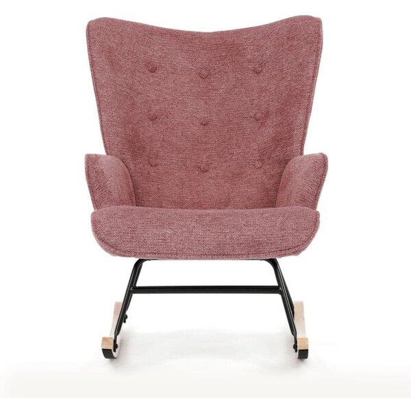 Autronic, AK-373 PINK2, Moderné hojdacie kreslo v elegantnom ružovom prevedení