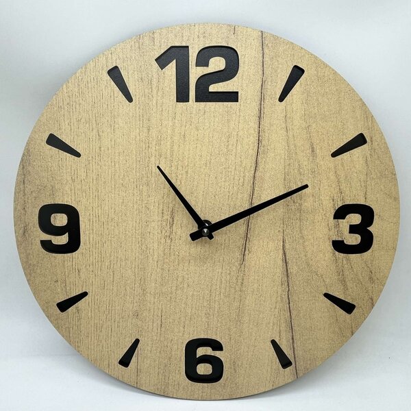 KMDESING | Drevené nástenné hodiny - Linea Wood