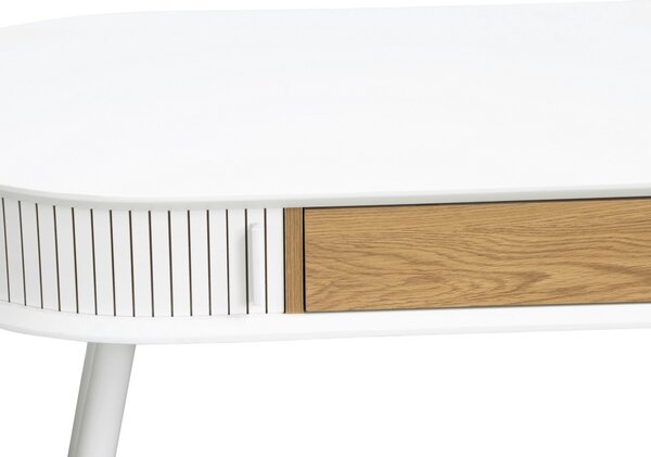 PÍSACÍ STÔL, biela, farba duba, 140/76/60 cm MID.YOU - Online Only kancelárie, Online Only