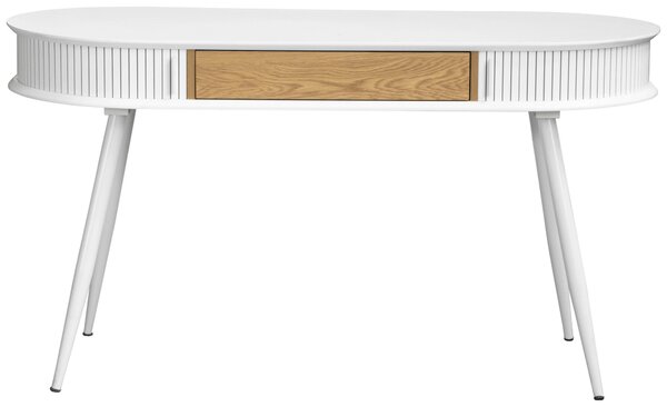 PÍSACÍ STÔL, biela, farba duba, 140/76/60 cm MID.YOU - Online Only kancelárie, Online Only
