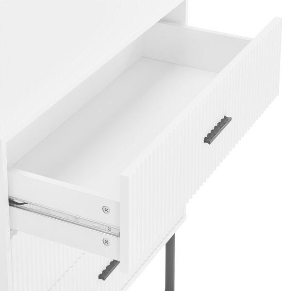 KOMODA, čierna, biela, 80/80/40 cm MID.YOU - Komody, Online Only