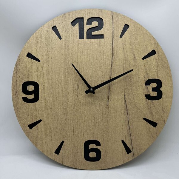 KMDESING | Drevené nástenné hodiny - Linea Wood