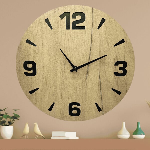 KMDESING | Drevené nástenné hodiny - Linea Wood