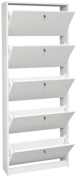 VÝKLOPNÁ SKRINKA NA TOPÁNKY, biela, 60/168/16 cm Xora - Online Only drobný nábytok, Online Only