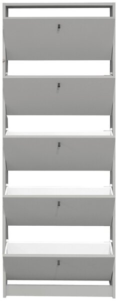 VÝKLOPNÁ SKRINKA NA TOPÁNKY, sivá, 60/168/16 cm Xora - Online Only drobný nábytok, Online Only