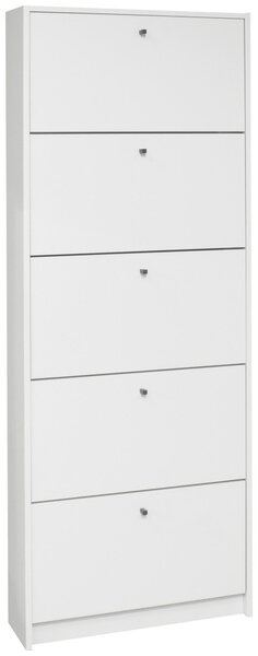 VÝKLOPNÁ SKRINKA NA TOPÁNKY, biela, 60/168/16 cm Xora - Online Only drobný nábytok, Online Only