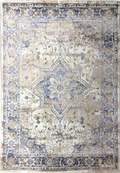 Kusový koberec Tina béžovomodrý 80x150cm