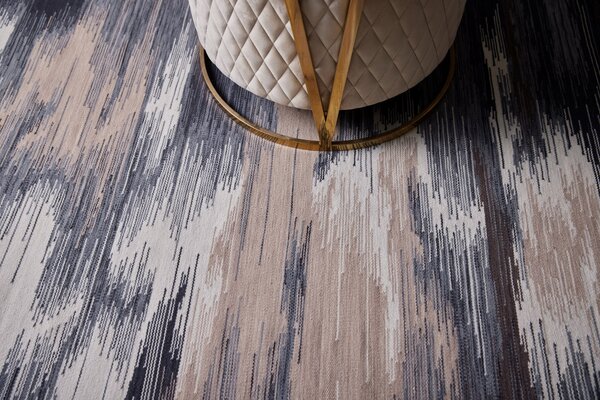 Diamond Carpets India , Ručne viazaný kusový koberec Apollo DESP P92 Charcoal, 80x150, šedá, chodba / predsieň