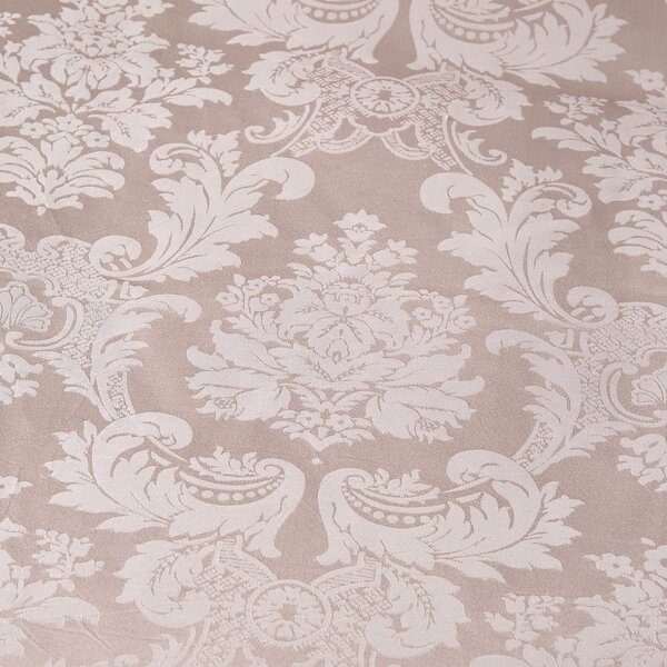 Béžové damaškové obliečky na jednolôžko 135x200 cm Damask Jacquard – Catherine Lansfield