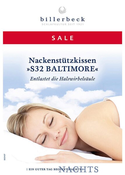 OPORNÝ ŠIJOVÝ VANKÚŠ 40/80 cm Billerbeck - Online Only spálne, Online Only
