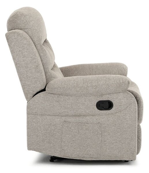 TV-4086 LAN2, Elegantné polohovacie kreslo, manuálne ovládanie, béžová, látka
