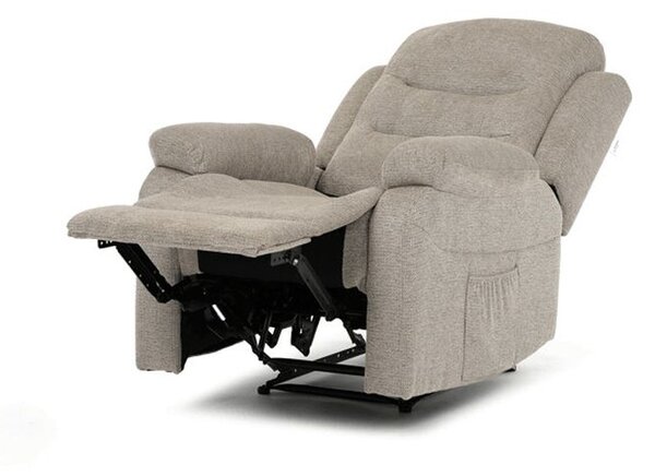 TV-4086 LAN2, Elegantné polohovacie kreslo, manuálne ovládanie, béžová, látka