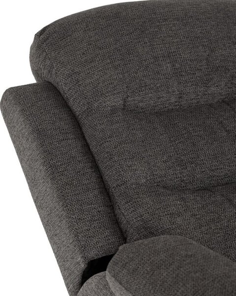 Elegantné polohovacie kreslo, manuálne ovládanie, sivá, látka (a-4086 sivé)
