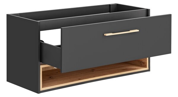 Comad Kúpeľňová skrinka pod umývadlo Borneo Cosmos 120 vesmírne sivá/dub artisan