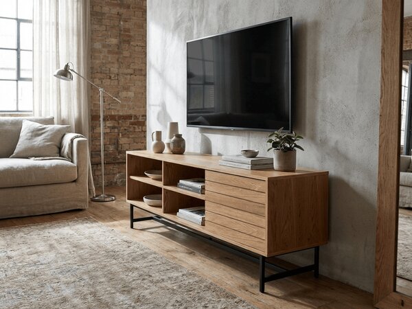 TV stolík VALMOR 140x40 cm, dekor dub