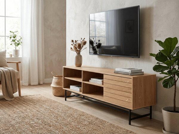 TV stolík VALMOR 140x40 cm, dekor dub