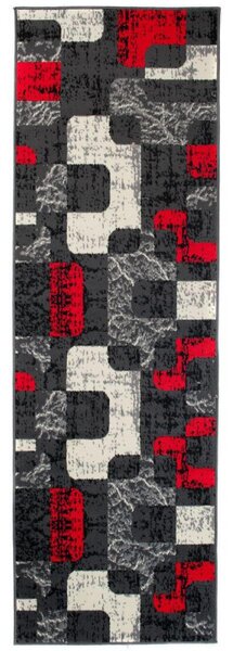 Kusový koberec PP Jona šedý atyp 100x200cm