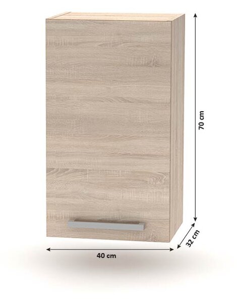 NovýNábytok.sk Kuchyňa Noliana 240 cm (dub sonoma). Vlastná spoľahlivá doprava až k Vám domov. 744809