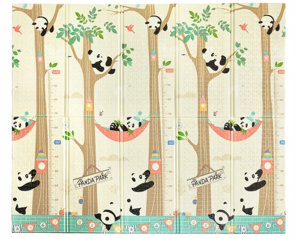 4FIZJO-KIDS Hracia podložka pre deti 197x177cm – PANDY A INDIÁNI