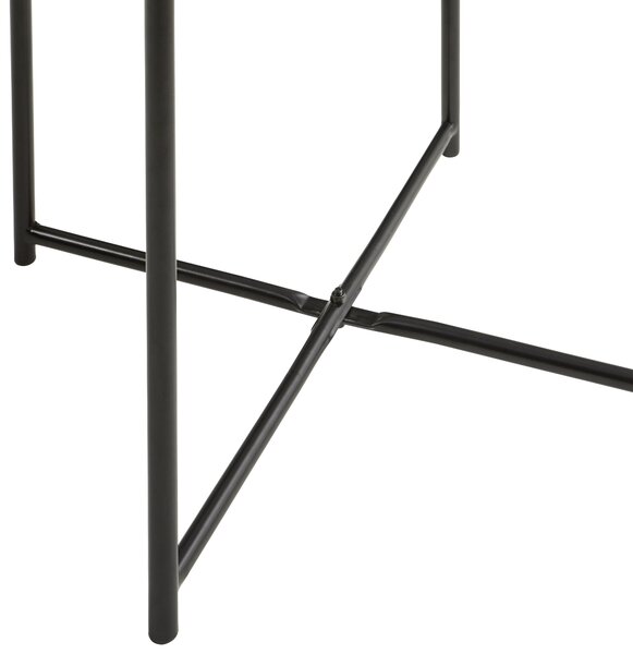 PRÍRUČNÝ STOLÍK, čierna, biela MID.YOU - Stolíky do obývačky, Online Only