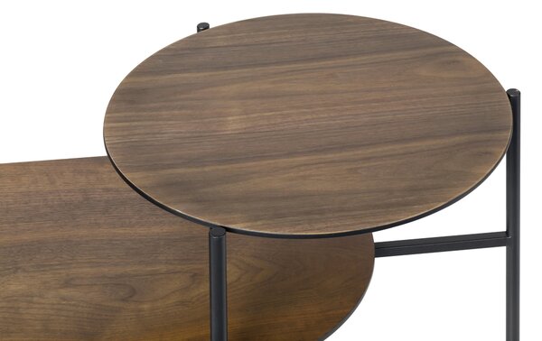 KONFERENČNÝ STOLÍK, čierna, tmavý dub, kov, kompozitné drevo, 118/45/48 cm MID.YOU - Stolíky do obývačky, Online Only