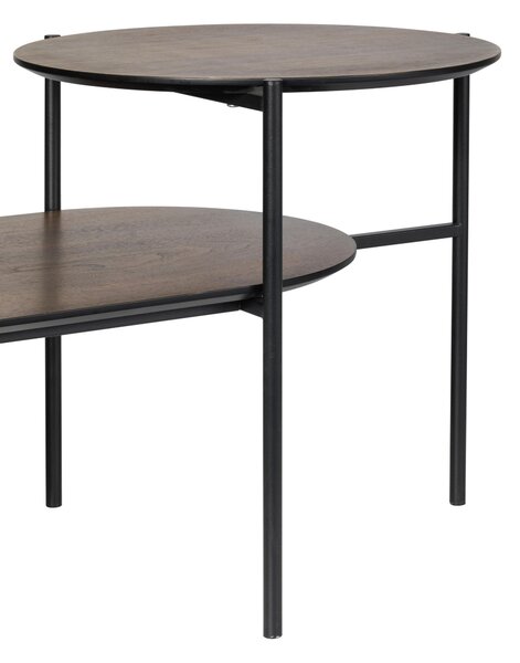 KONFERENČNÝ STOLÍK, čierna, tmavý dub, kov, kompozitné drevo, 118/45/48 cm MID.YOU - Stolíky do obývačky, Online Only