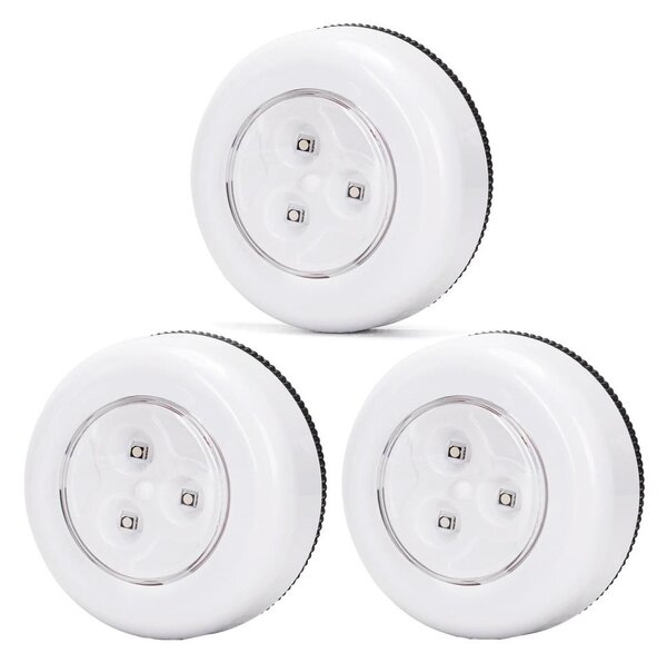 Aigostar - Súprava 3x LED RGB prenosných nočných svietidiel LED/3xAAA + DO