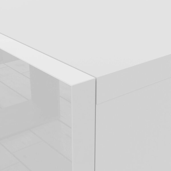 TV STOLÍK ELEGANTE 200 LED BIELY VYSOKÝ LESK