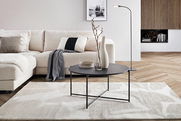 KONFERENČNÝ STOLÍK, antracitová, kov, kompozitné drevo, 83/83/40 cm MID.YOU - Stolíky do obývačky, Online Only