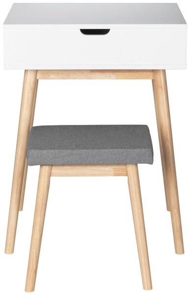 TOALETNÝ STOLÍK, sivá, prírodná farba, biela, 50/38,5/85/45,5/50/28,5 cm MID.YOU - Toaletné stolíky, Online Only