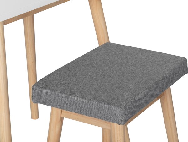 TOALETNÝ STOLÍK, sivá, prírodná farba, biela, 50/38,5/85/45,5/50/28,5 cm MID.YOU - Toaletné stolíky, Online Only