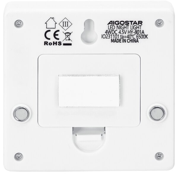 Aigostar - Prenosné nočné LED svietidlo LED/3xAAA 6500K