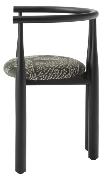 Jedálenská stolička Bukowski, Black / Dedar, Tiger Mountain, 003 – New Works
