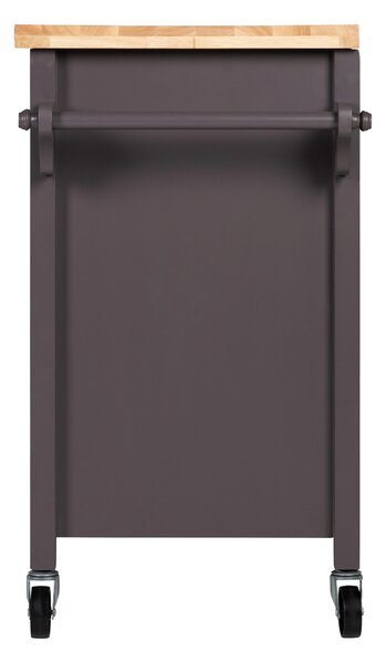 SERVÍROVACÍ VOZÍK, sivá, prírodná farba, 117/86/48 cm Livetastic - Barový nábytok, Online Only