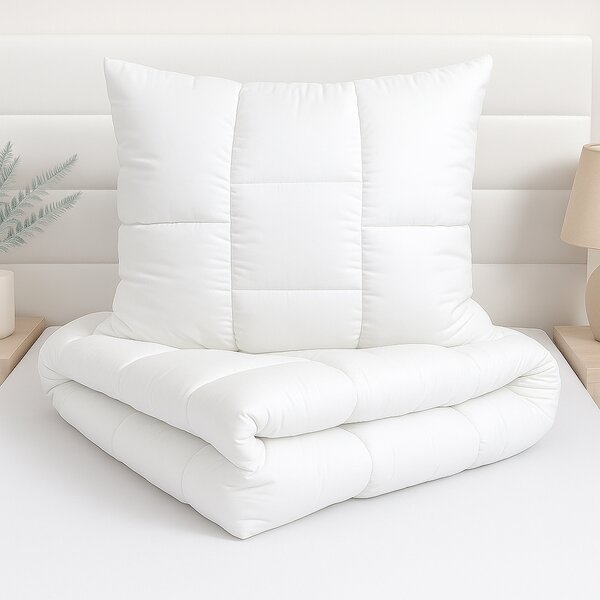 Zimný set Medic Winter – paplón 140x200 cm + vankúš 70x90 cm, bavlna 500 g/m², výplň polyester, slovenský výrobok Veľkosť: 90x130/45x65 cm