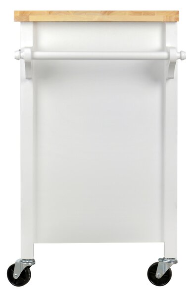 SERVÍROVACÍ VOZÍK, prírodná farba, biela, 117/86/48 cm Livetastic - Barový nábytok, Online Only