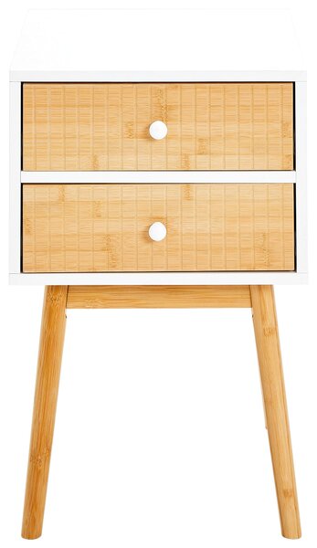 NOČNÝ STOLÍK, borovica, prírodná farba, biela, 40/61,5/40 cm Xora - Online Only spálne, Online Only