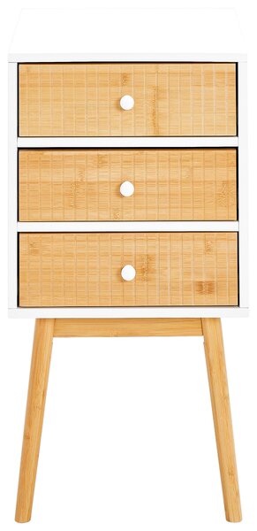 NOČNÝ STOLÍK, borovica, prírodná farba, biela, 40/76/40 cm Xora - Online Only spálne, Online Only