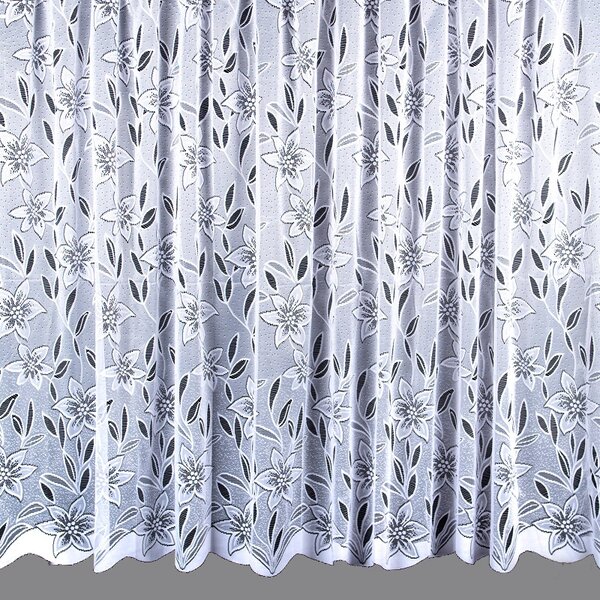 #Záclona biela 4644 160х100 cm, metráž