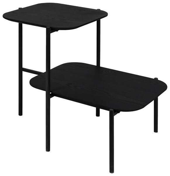 KONFERENČNÝ STOLÍK, čierna, drevo, kov, kompozitné drevo, 62,4/38,2/52 cm Lomoco - Stolíky do obývačky, Online Only