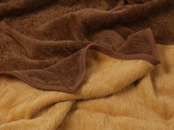 Dreamy Linens Akrylová deka, hnedá Dreamy Linens
