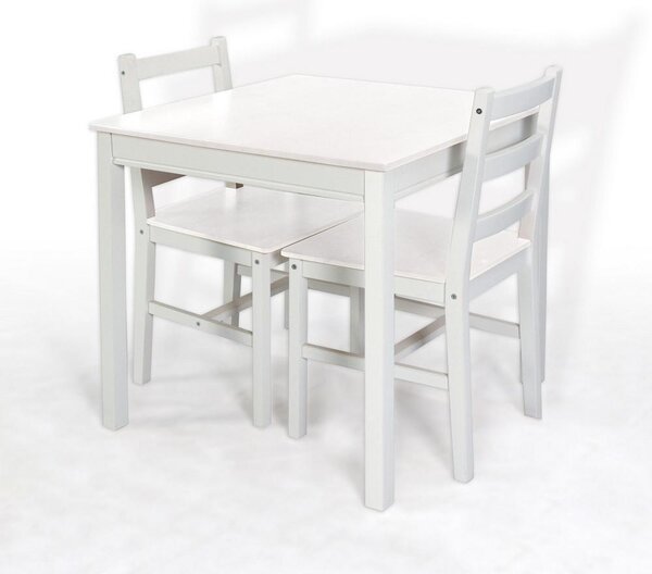 Sada Stôl A 2 Stoličky Matias Biela